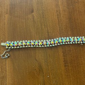 Iridescent costume bracelet